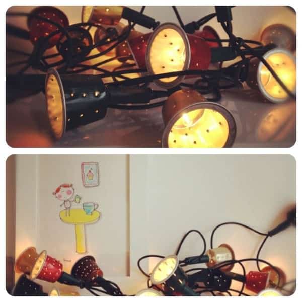 ness5 Nespresso Caps Upcycled into Garland 1 • Lamps & Lights