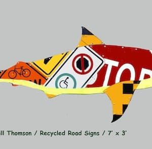 Road Shark 11 &bull; Recycled Art