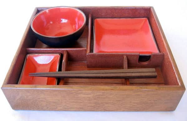 Suteki Box Bento Style Sushi Tray 2 • Accessories • Recyclart SutekiFront-copy