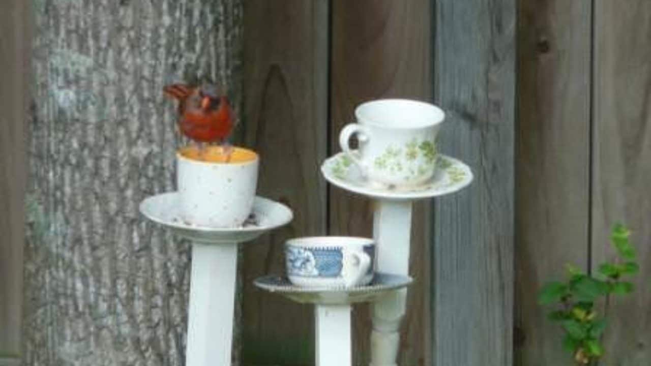 Diy Tea Cup Bird Feeder Recyclart