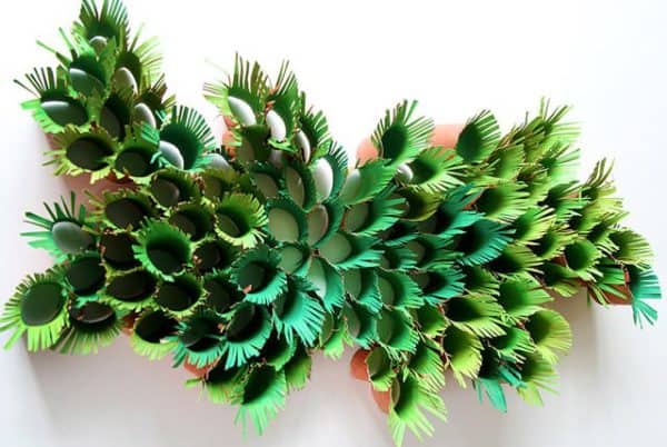 green-ferns-paper-sculpture