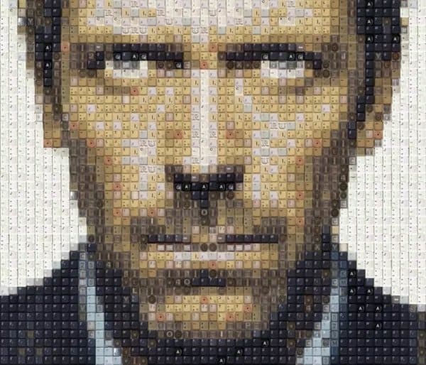 Dr House, Ryan Gosling (And More) Keyboard Portraits 2 &bull; Recycled Art