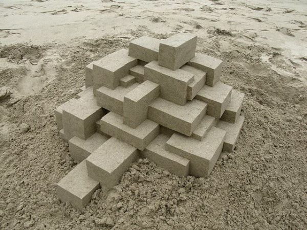 Geometric Sand Castles By Calvin Seibert 1 &bull; Recycled Art