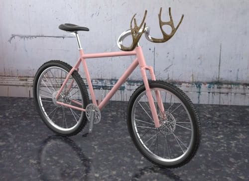 Antlers Bike 1 &bull; Upcycled Bicycle Parts