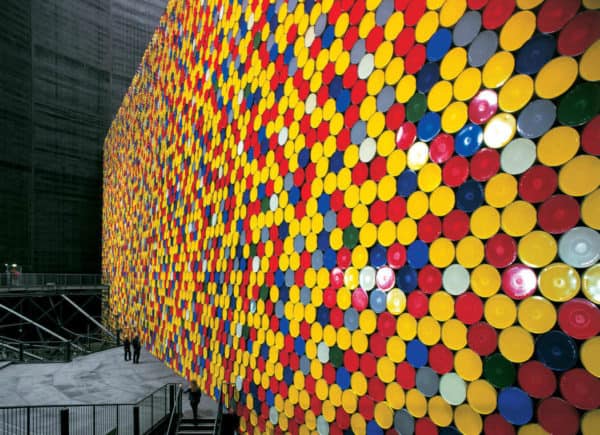 13000 Oil Barrels Installation 1 • Interactive, Happening & Street Art • Recyclart oil-barrel-recycled