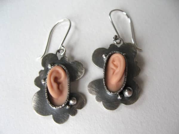 Upcycled Barbie Doll Parts Jewelry 6 • Accessories • Recyclart ooak-earrings-05