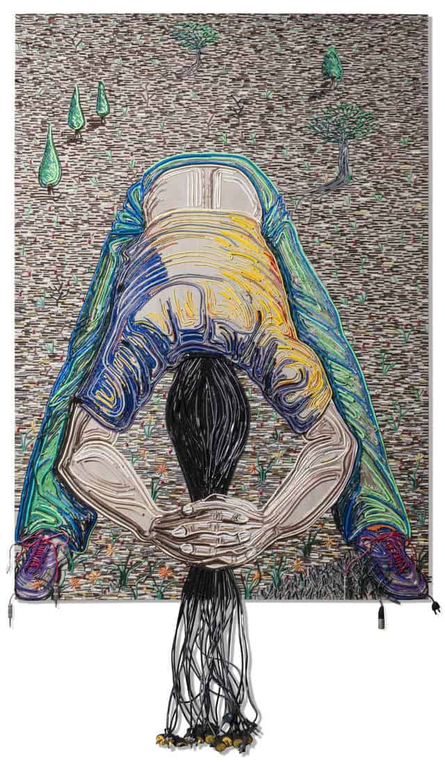 Federico Uribe Paints with Reused Electrical Cables 1 &bull; Recycled Art