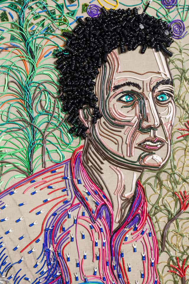 Federico Uribe Paints with Reused Electrical Cables 3 &bull; Recycled Art