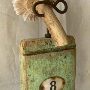 Re-used Book, Wood, Hook ... 3 &bull; Recycled Art