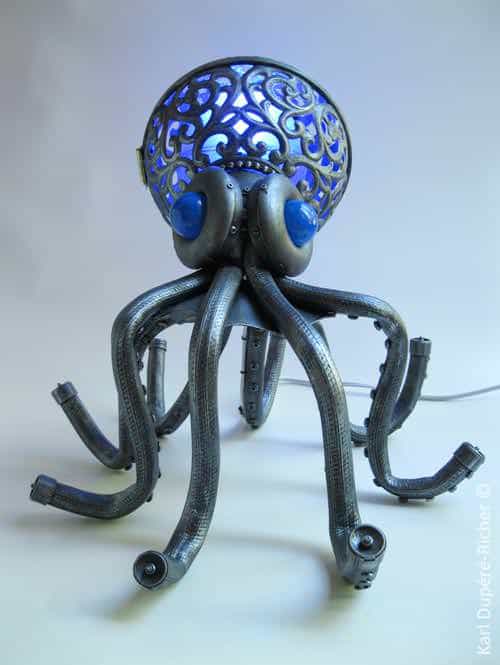 Octopus Lamp 2 • Lamps & Lights • Recyclart Le-Poulpe-01