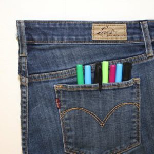 Jean Pocket Organizer 15 &bull; Recycled Art