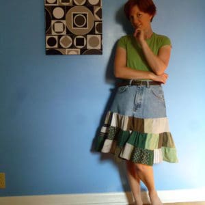 Shirts + Shorts = Salvaged Skirt 9 &bull; Clothing