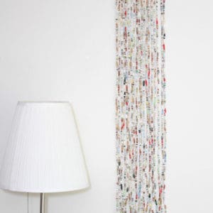 Book Bead Curtain 13 &bull; Recycled Art