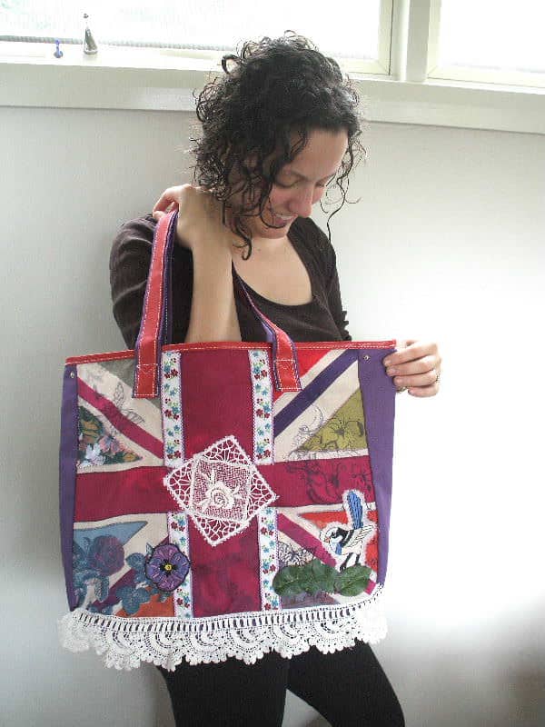 Giveaway Branded Tote Transformed Into Altered Couture 2 • Accessories • Recyclart 2013_1006ure0066