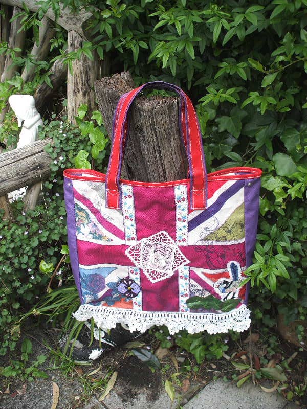 Giveaway Branded Tote Transformed Into Altered Couture 3 • Accessories • Recyclart 2013_1006ure0067