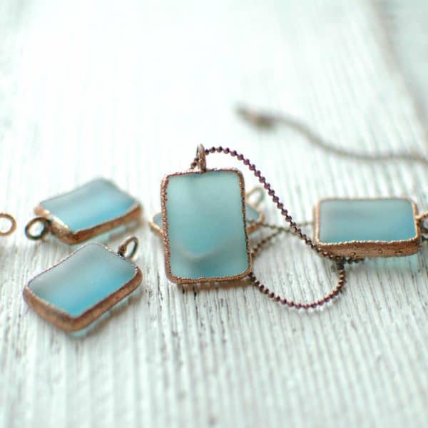 Recycled Glass Bottle Jewelry by Revetro 1 • Recycled Glass • Recyclart BS-CHARM