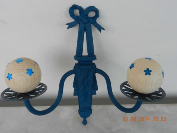 Upcycled Bronze Lighting / Transformer Une Vieille Applique En Patère 1 • Do-It-Yourself Ideas • Recyclart 2014-A0003S-applique-laiton-2-branches