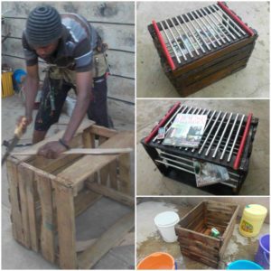 Tomatoe Crate Book Shelf 5 &bull; Do-It-Yourself Ideas