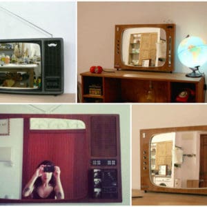 Recycled TV into Mirrors 7 &bull; Lamps & Lights