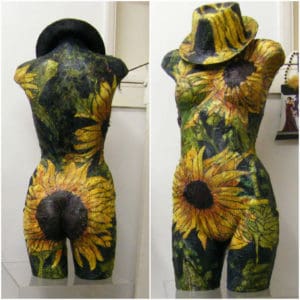 Flora Bust 1 &bull; Recycled Art