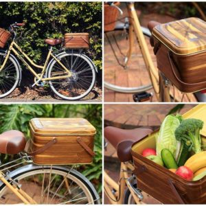 How To Create A Bicycle Crate Out Of A Vintage Picnic Basket 1 &bull; Do-It-Yourself Ideas