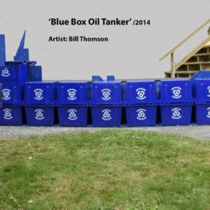 Blue Box Oil Tanker 5 &bull; Recycled Art