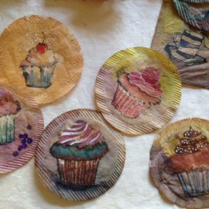 Painted Tea Bags 5 &bull; Recycled Art