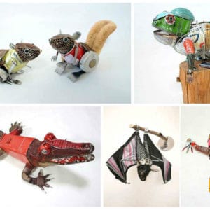 Animal Sculptures From Found Objects By Natsumi Tomita 13 &bull; Do-It-Yourself Ideas
