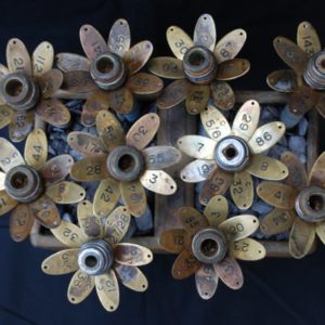 Brass Flowers 5 &bull; Recycled Art