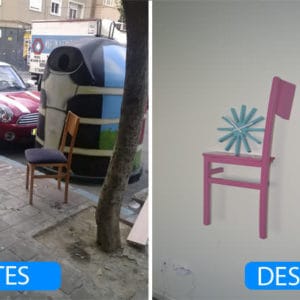 Chair Transformed Into Shelf 1 &bull; Do-It-Yourself Ideas