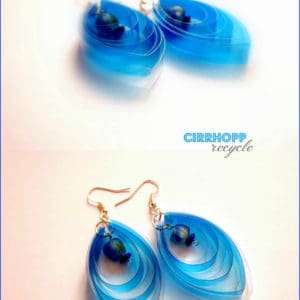 Waterclear Earrings Made of Plastic Bottle 5 &bull; Accessories
