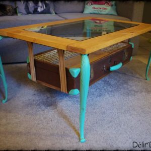 Coffee Table Suitcase 1 &bull; Recycled Furniture