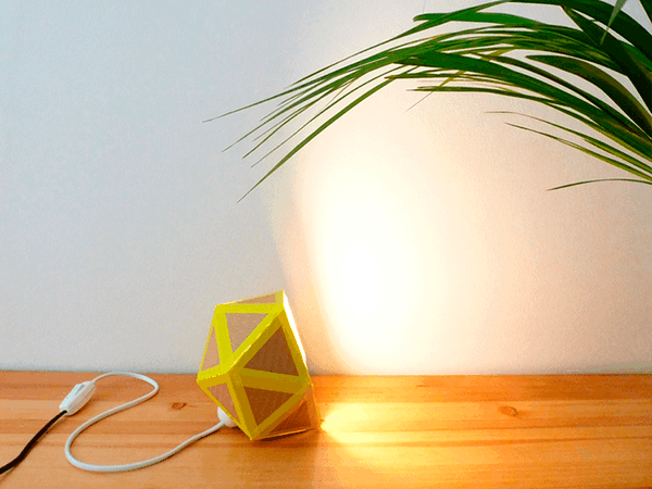 recycled-cardboard-origami-lamp-diy
