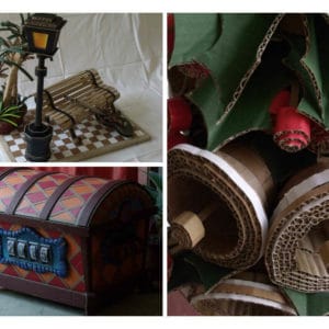 Christmas Cardboard Decorations 5 &bull; Recycled Cardboard