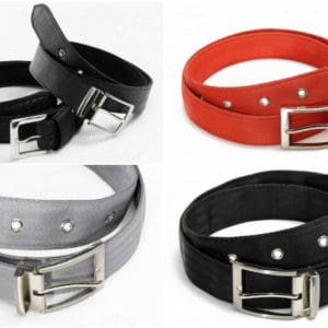 Belts Made From Recycled Tires, Truck Tubes & Seatbelts 15 &bull; Accessories