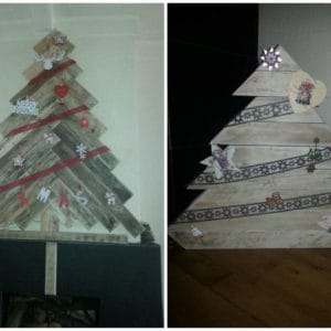 Christmas Trees From Repurposed Pallets 3 &bull; Recycled Vinyl