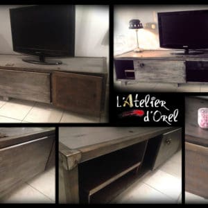 Meuble Industriel / Industrial Tv Stand 15 &bull; Lamps & Lights
