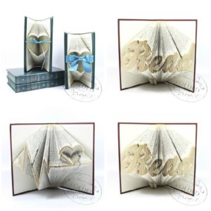 Folded Book Art 1 &bull; Recycled Art