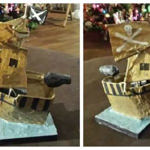 Pirate Ship 1 &bull; Recycling Paper & Books