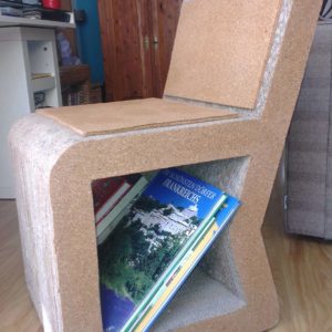 Corrugated Paper Chair 1 &bull; Recycled Cardboard