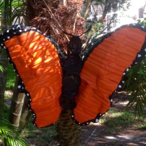 Bottle Art Illuminated Butterfly 1 &bull; Recycled Art