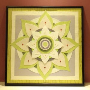 Mandala From Recycled Paper 1 &bull; Recycled Art
