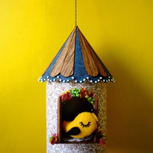 Birdhouse Made from Recycled Can, Scraps and a Cologne Box 5 &bull; Lamps & Lights