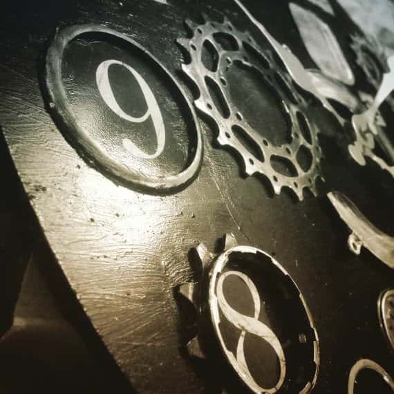 Bike Enthusiast Clock 2 • Upcycled Bicycle Parts • Recyclart recyclart-2