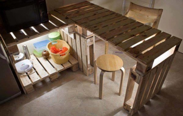 30+ Ways of Reusing Wooden Pallets In Your Kitchen 47 &bull; Recycled Pallets