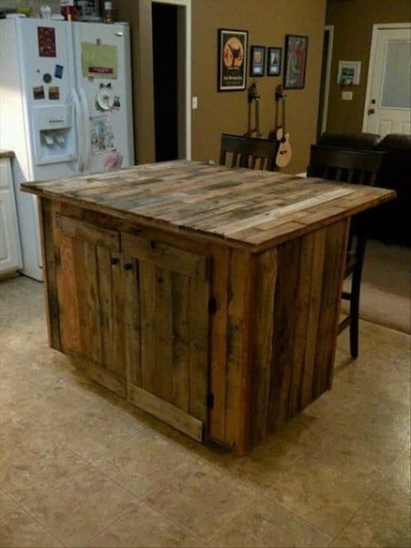 30+ Ways of Reusing Wooden Pallets In Your Kitchen 23 &bull; Recycled Pallets