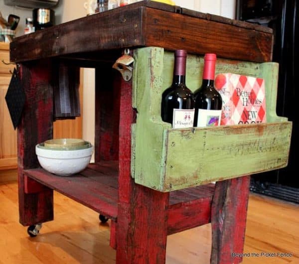 30+ Ways of Reusing Wooden Pallets In Your Kitchen 37 &bull; Recycled Pallets