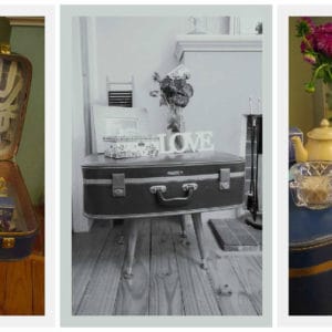 Vintage Suitcase Table Made From A Retro Suitcase And Legs Found In The Hard Rubbish 9 &bull; Recycled Furniture