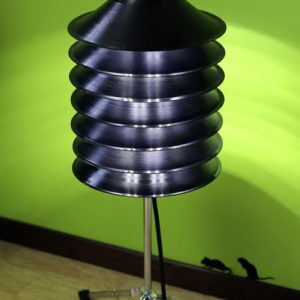 Floor Lamp From Upcycled Vinyl Records And Drum Stand 1 &bull; Lamps & Lights