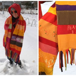 Old T-shirts Become A New Scarf 1 &bull; Clothing